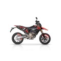 QD Exhaust Tricone Ti and Carbon & DARK MATTER Slip-ons for the Ducati Hypermotard 698 Mono